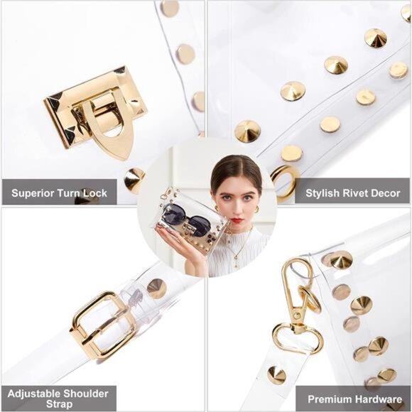 Clear Purse Crossbody Stadium Approved Bags - Picture 4 of 7